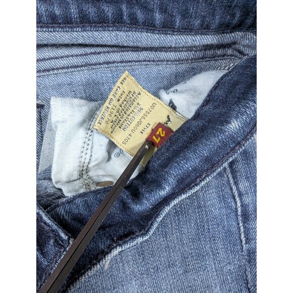 For All Mankind Bootcut Jeans Womens Size 27 Denim Low Rise Flare Festival Rodeo - Picture 2 of 9